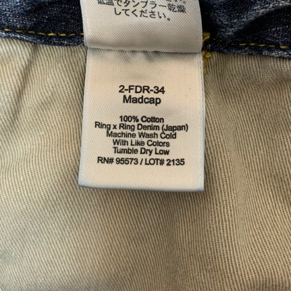 Paper Denim & Cloth Madcap Flare blue jeans Size 26, hemmed 30” inseam, low rise - Picture 8 of 14